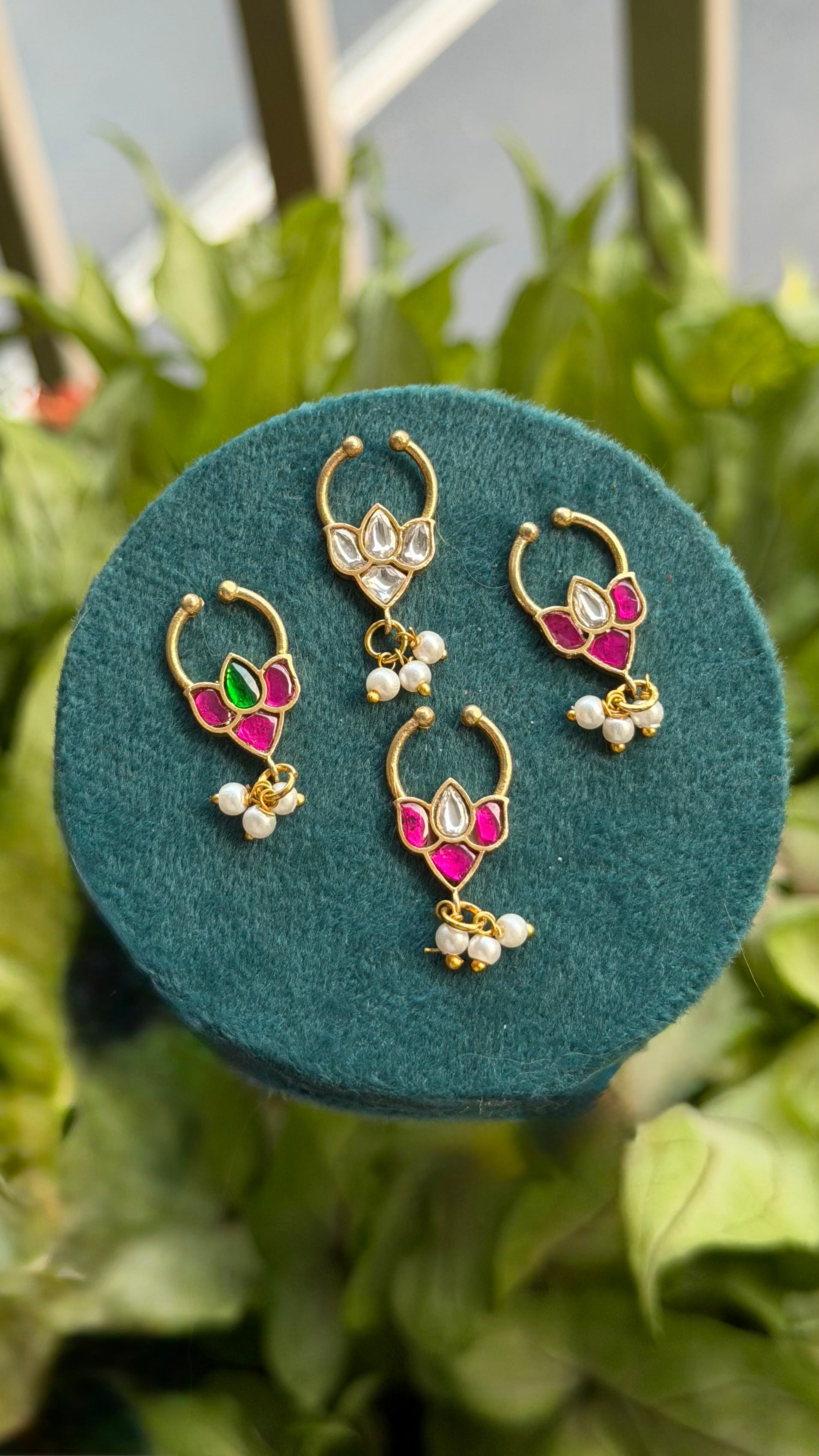 Kundan Septum Nose Ring