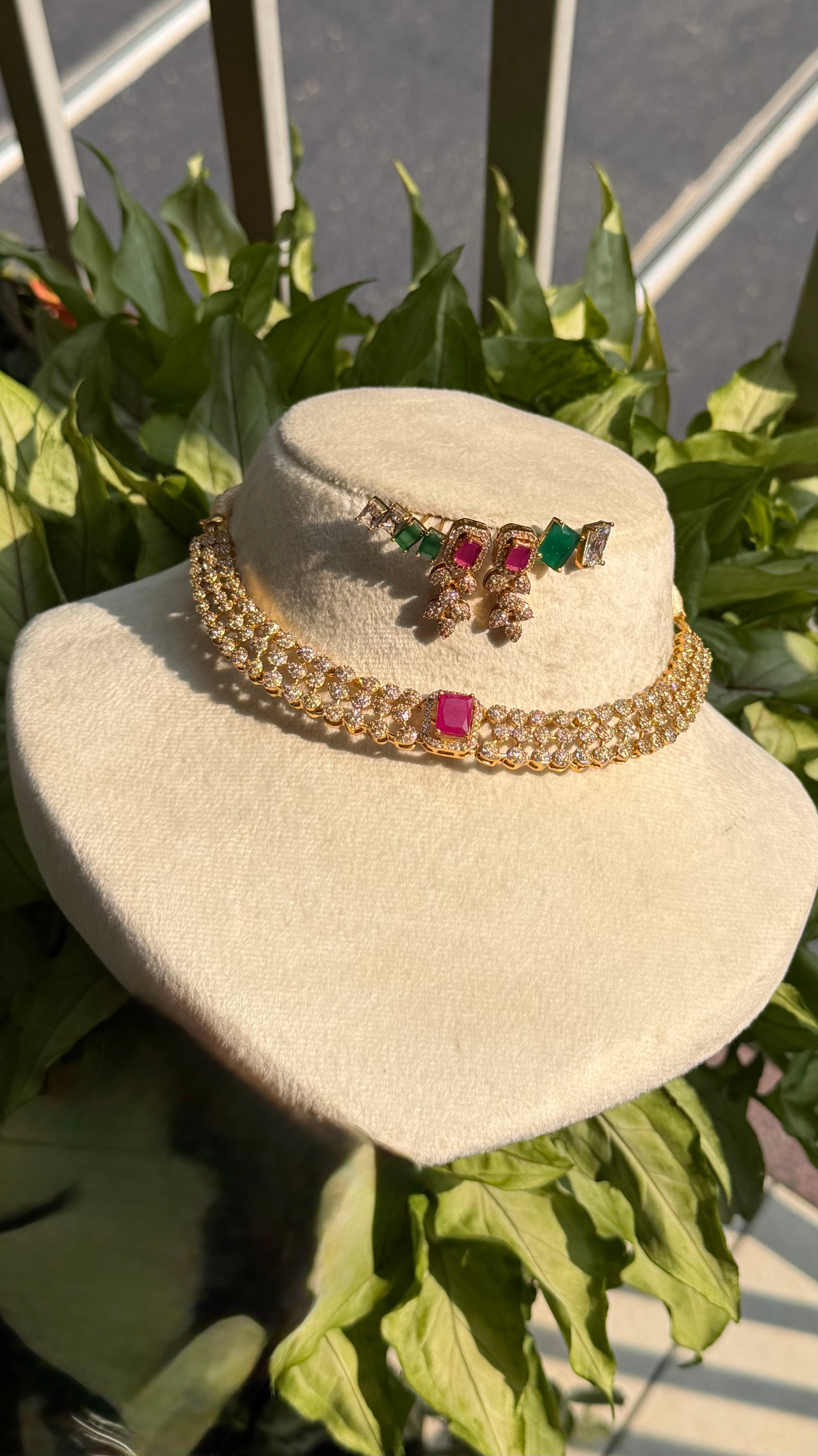 Multi Stone AD Necklace